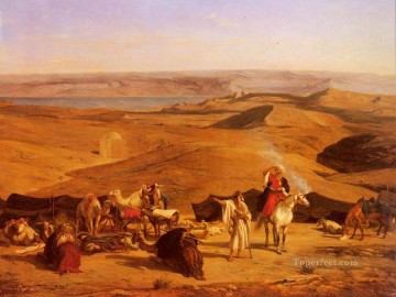 El campamento del desierto árabe Alberto Pasini Pinturas al óleo